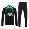 Liverpool Trainings Sweatshirt Quarter-Zip 2023-24 Svart